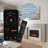 Highmark 44" Traditional Electric Fireplace Insert Heater, Wi-Fi, Google & Alexa Compatible, Logs & Crystals-105321371