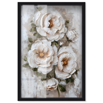Décoration murale blanche à motif ombré blanc Mirage II par Art Remedy