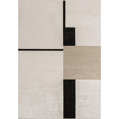 Tapis abstrait à panneaux abstraits