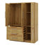 Armoire penderie 4 portes avec tiroirs de rangement-2004764605
