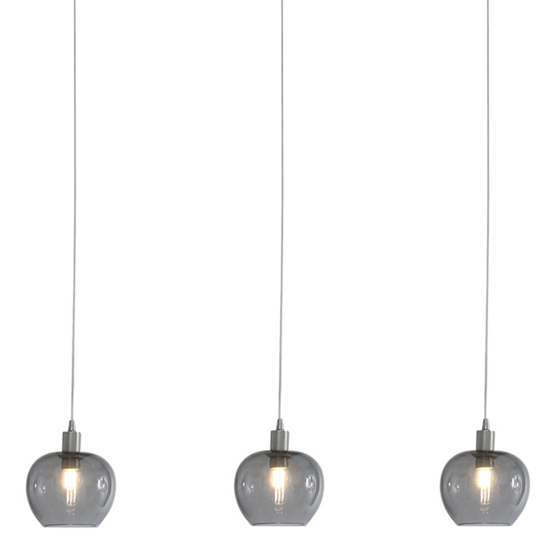 Susana 3 - Light Nickel Dome Pendant