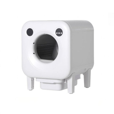 Litière pour chat intelligente autonettoyante, très grande capacité de 70 L avec contrôle d'application WiFi pour les maisons multi-chats