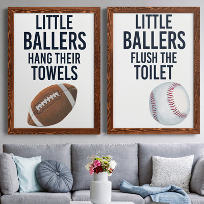 Little Ballers III - ensemble de 2 impressions encadrées