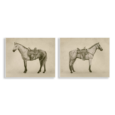 Ensemble de 2 plaques murales vintage, par Grace Popp