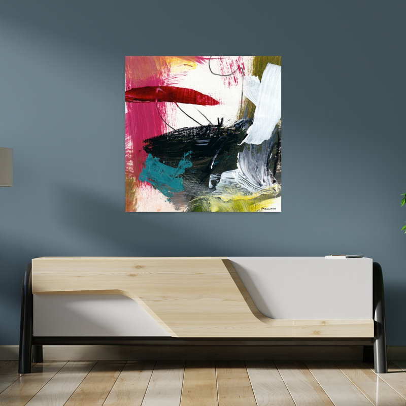 Intention, art abstrait contemporain, H 36 po x l 36 po