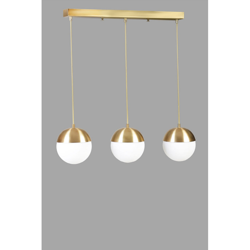 Chandle Chandelier, Gold/White