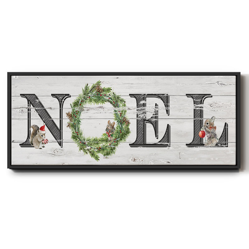 Farmhouse Noel - toile encadrée