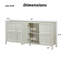 Armoire de rangement moderne avec ouverture à bascule, charnières à fermeture en douceur et support mural antidérapant