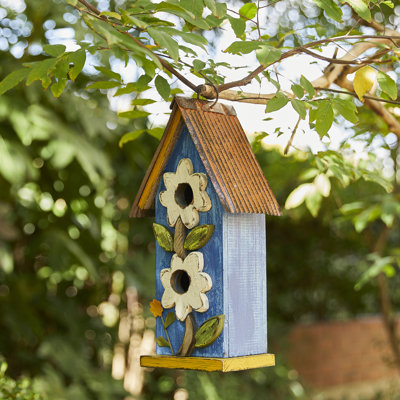 Maison d'oiseaux 13,75 po x 6,5 po x 4,75 po Bhrigu