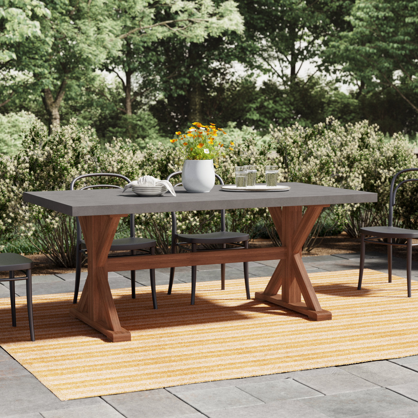 Fleur Wooden Dining Table
