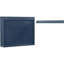 Meuble-lavabo de 36 po avec lavabo, forme rectangulaire, bleu, bois massif et fabrication, 3 tiroirs en résine, armoire à miroir, tablettes réglables, rangement dissimulé, glissières de tiroir polyvalentes en métal lisse,-896134021