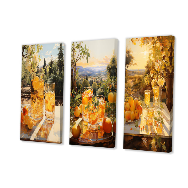 Horizon cocktail Pimms Panorama, H 28 po x l 36 po, Toile tendue