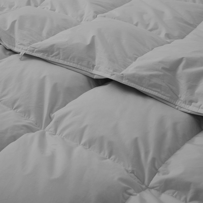 Édredon poids lourd en duvet d'oie, Très grand, Gris