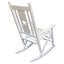 Chaise berçante d'extérieur en bois massif Caruthers