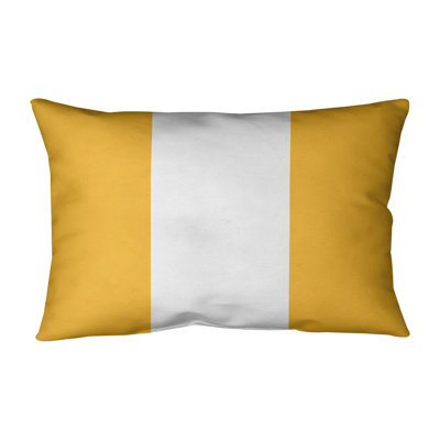 Boston Hockey Striped Lumbar Pillow