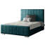 Chico Upholstered Velvet Bed-1784265333-1784265356