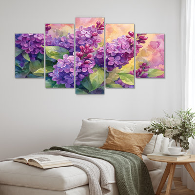 Lilas dans le jardin Realim I - In Wall Art - Décoration murale traditionnelle diamant