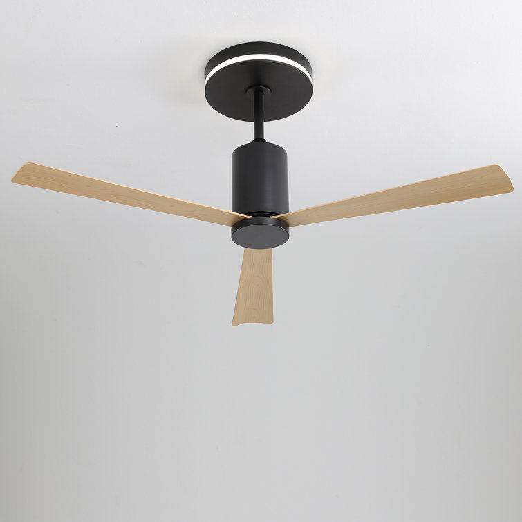 52'' Flush Mount Ceiling Fan With Lights And Remote Control