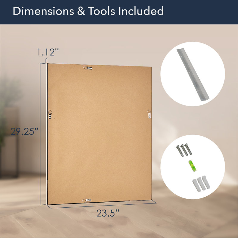 Marsel Rectangle Mirror, 29.25" x 23.25"