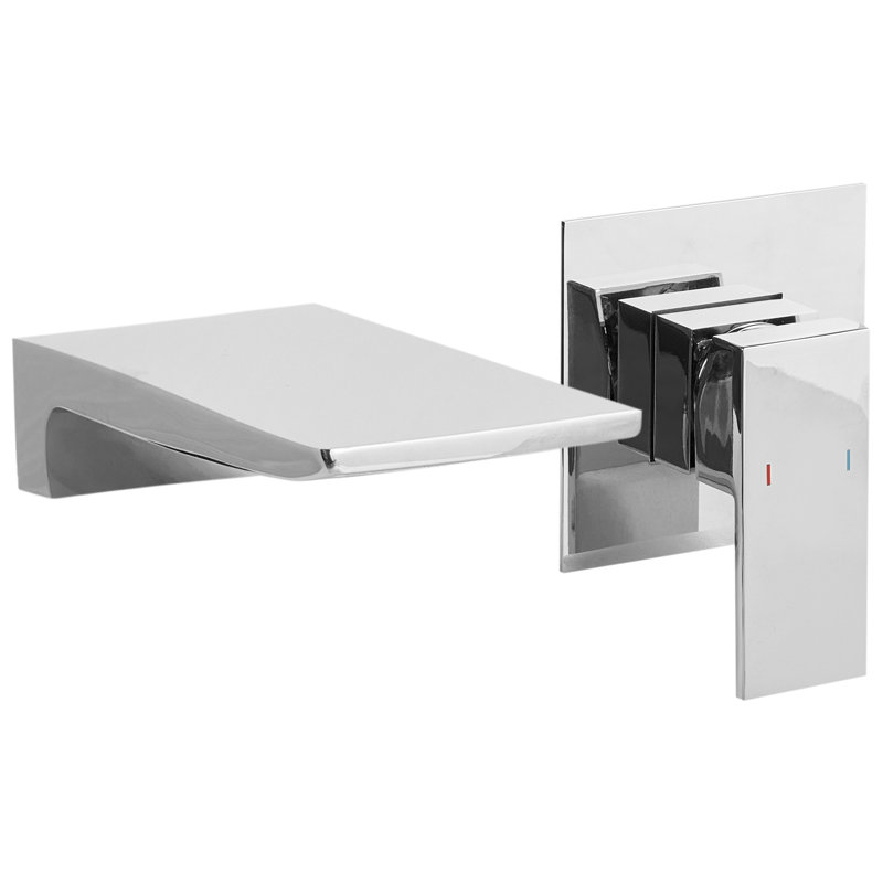 Wall Mounted Basin Mixer Tap KARUAY, Silver