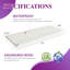 Ensemble de 2 tablettes flottantes Kaboon, 10 x 27, texture galet blanc / sel de mer-2006012978-1985077095