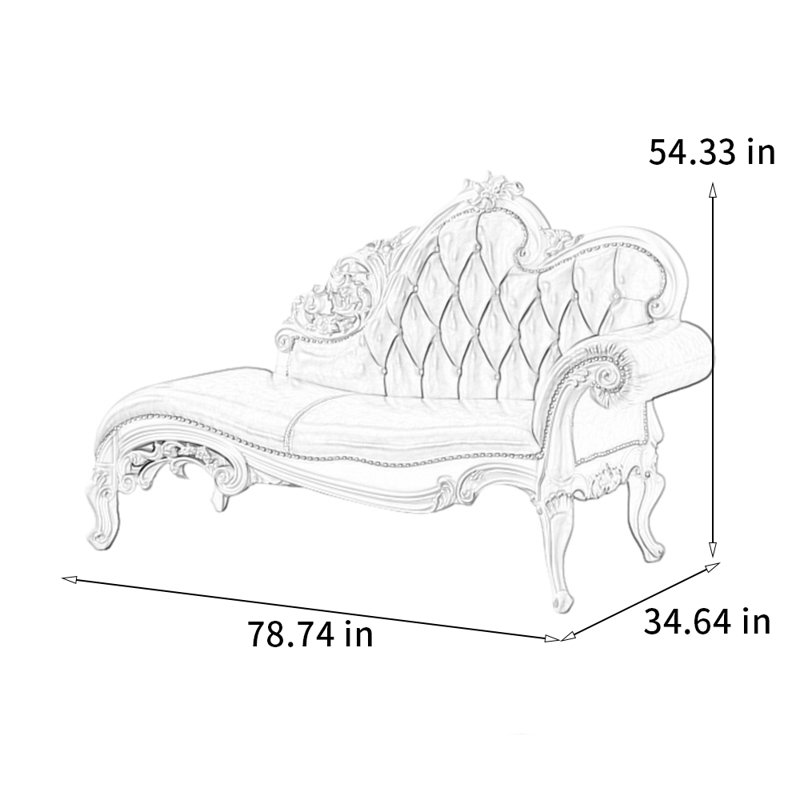 Chaise confortable en chêne sculpté, Orienté à droite