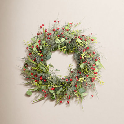 24" Handcrafted Cypress Christmas Wreath