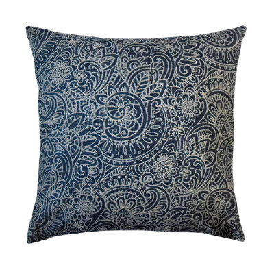 Coussin floral en coton
