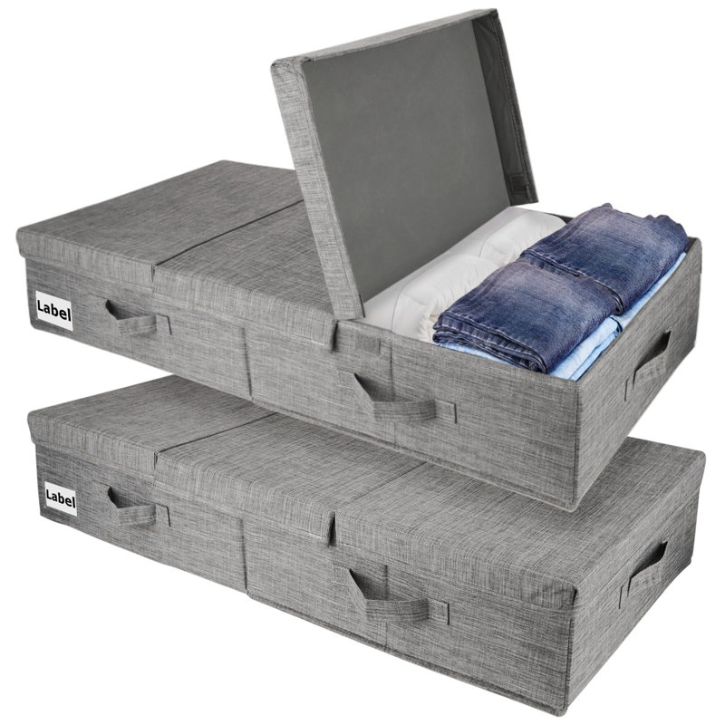 Brayden Studio Fabric Underbed Storage