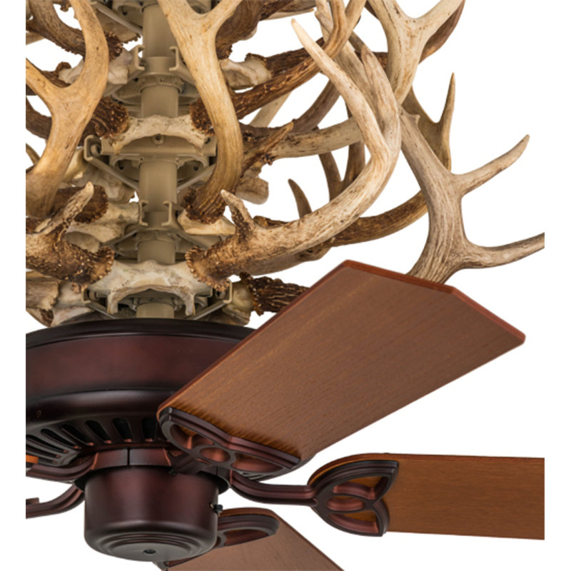 Antlers Downrod Ceiling Fan
