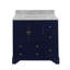 Ensemble de meuble-lavabo simple 36 po Tilford avec armoire bleu royal et comptoir en marbre de Carrare-1155766282-1178591876