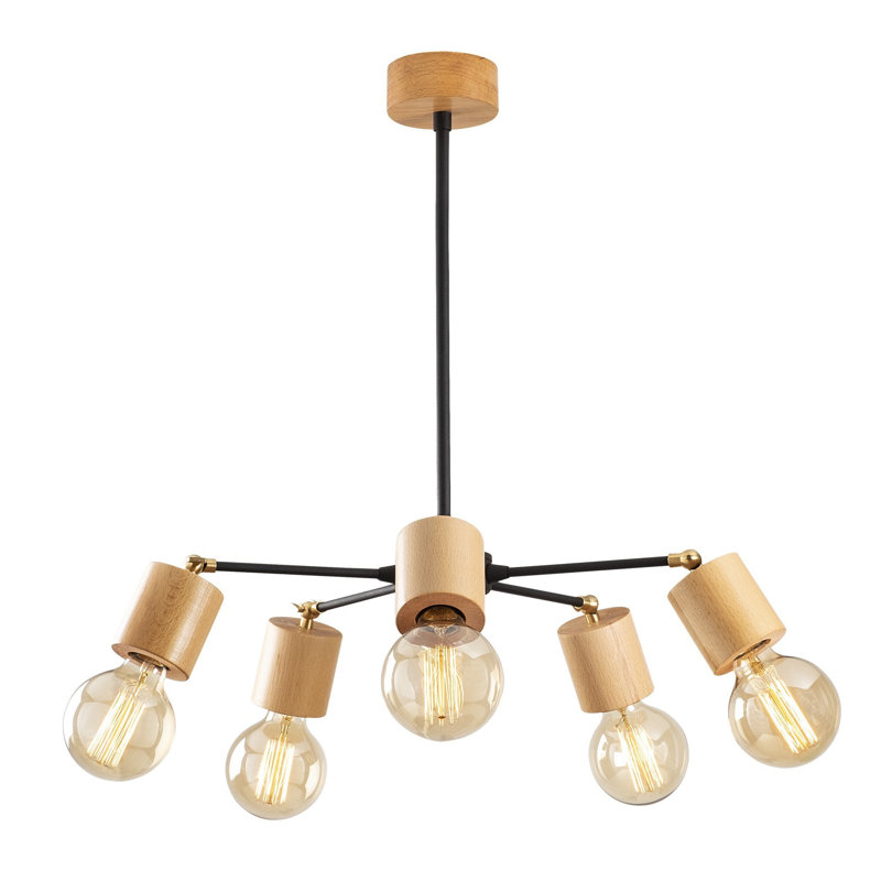 Luminaire suspendu 5 lumières Heng