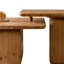 Ensemble de tables basses carrées de style rétro avec finition grain de bois, pour le salon, le bureau et la salle à manger, noir (ensemble de 2)-124922233