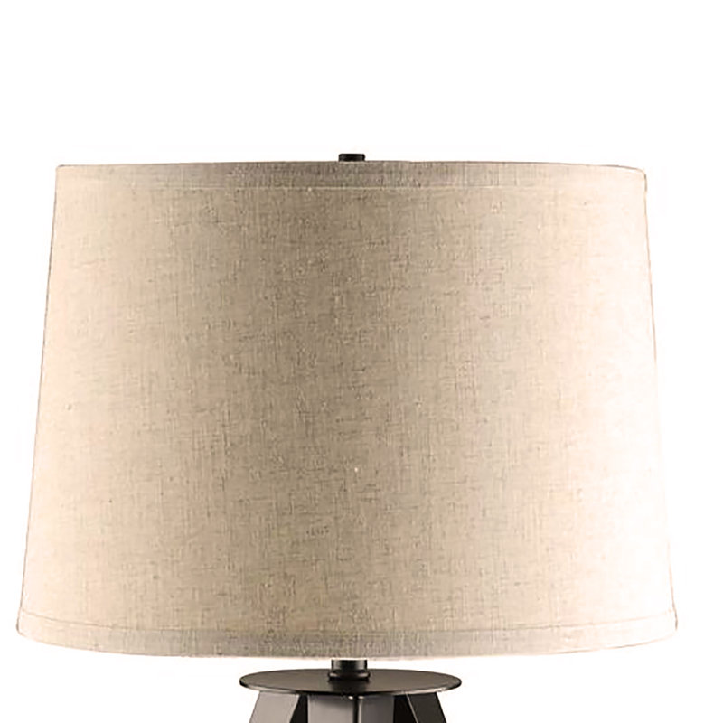 Lampe trépied grise et noire