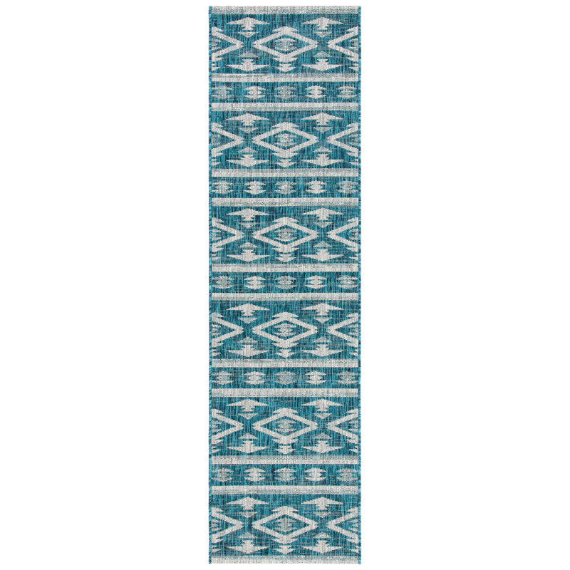 Amarien Southwestern Indoor/Outdoor Area Rug, Runner 2'3" x 8'