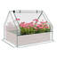 Lit de jardin surélevé avec mini-serre Outsunny