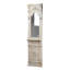 Miroir mural 20 po x 76 po, blanc antique rétro