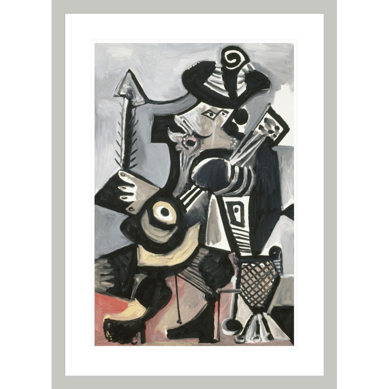 «Musicien» par Pablo Picasso, impression giclée encadrée, H 29,5 po x l 21,65 po
