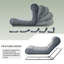 Fauteuil inclinable extérieur à 5 positions avec dossier réglable pour balcon, piscine ou jardin-2045551804