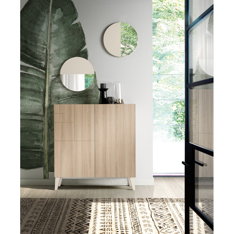 Fryer Flat Wall Mirror, Mink