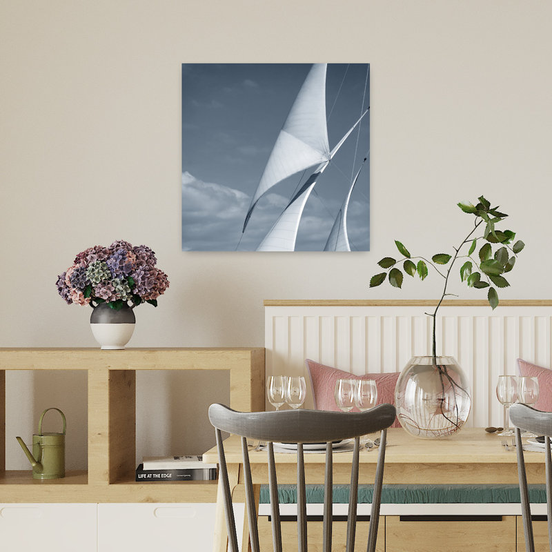 Voiles, art contemporain, H 18 po x l 18 po
