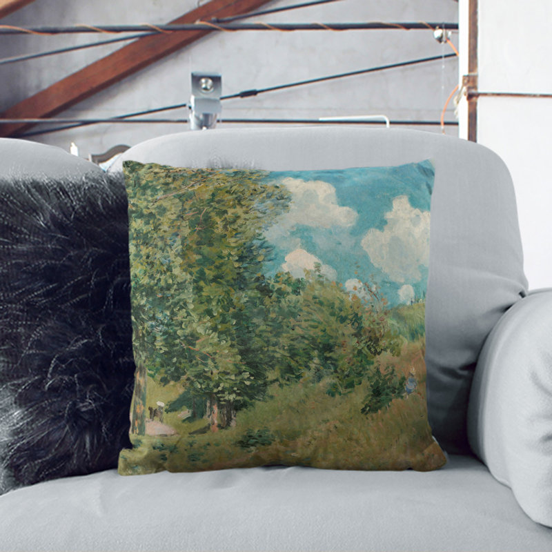 Versailles Route Square Throw Cushion, 55cm H x 55cm W x 20cm D