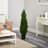 48'' Faux Cedar Topiary in Pot Liner