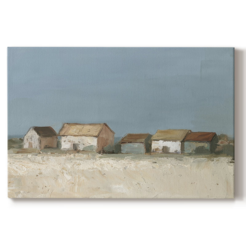 Sea Front Shanties I -Gallery Wraraped Cavas, 12 x 18