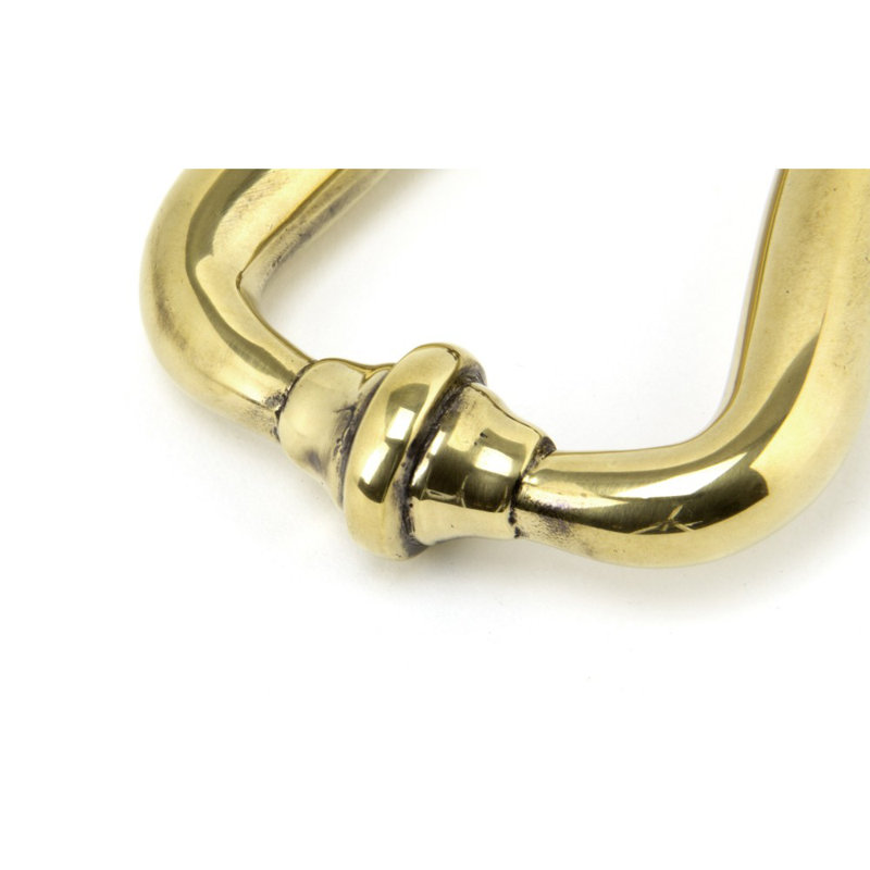 Art Deco Slimline Door Knocker, Aged Brass
