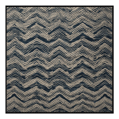 Tapis gris art déco lavable à la machine