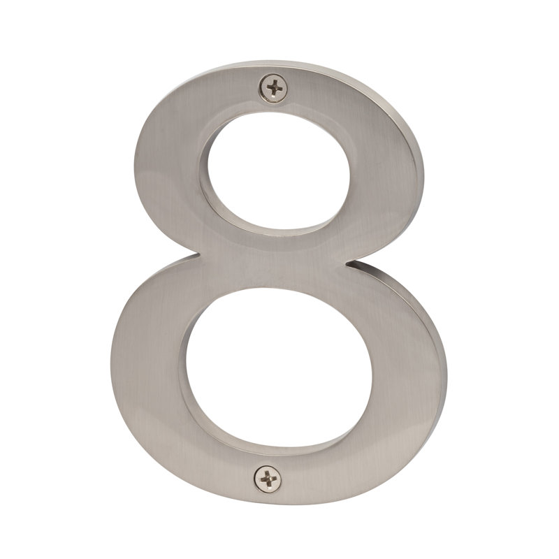 Zinc House Number 5 ", Nickel satiné, 8