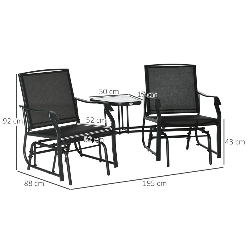 Wantagh 2 Seater Dining Set