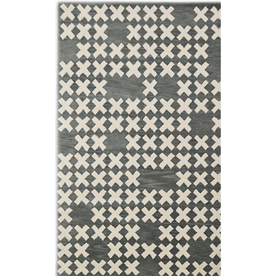 System Geometric Wool Hand Woven Area Rug