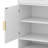 Farmhouse Style Sideboard Buffet With 3 Drawers & 4 Doors, Adjustable Shelf & Open Display Compartments-1297207184